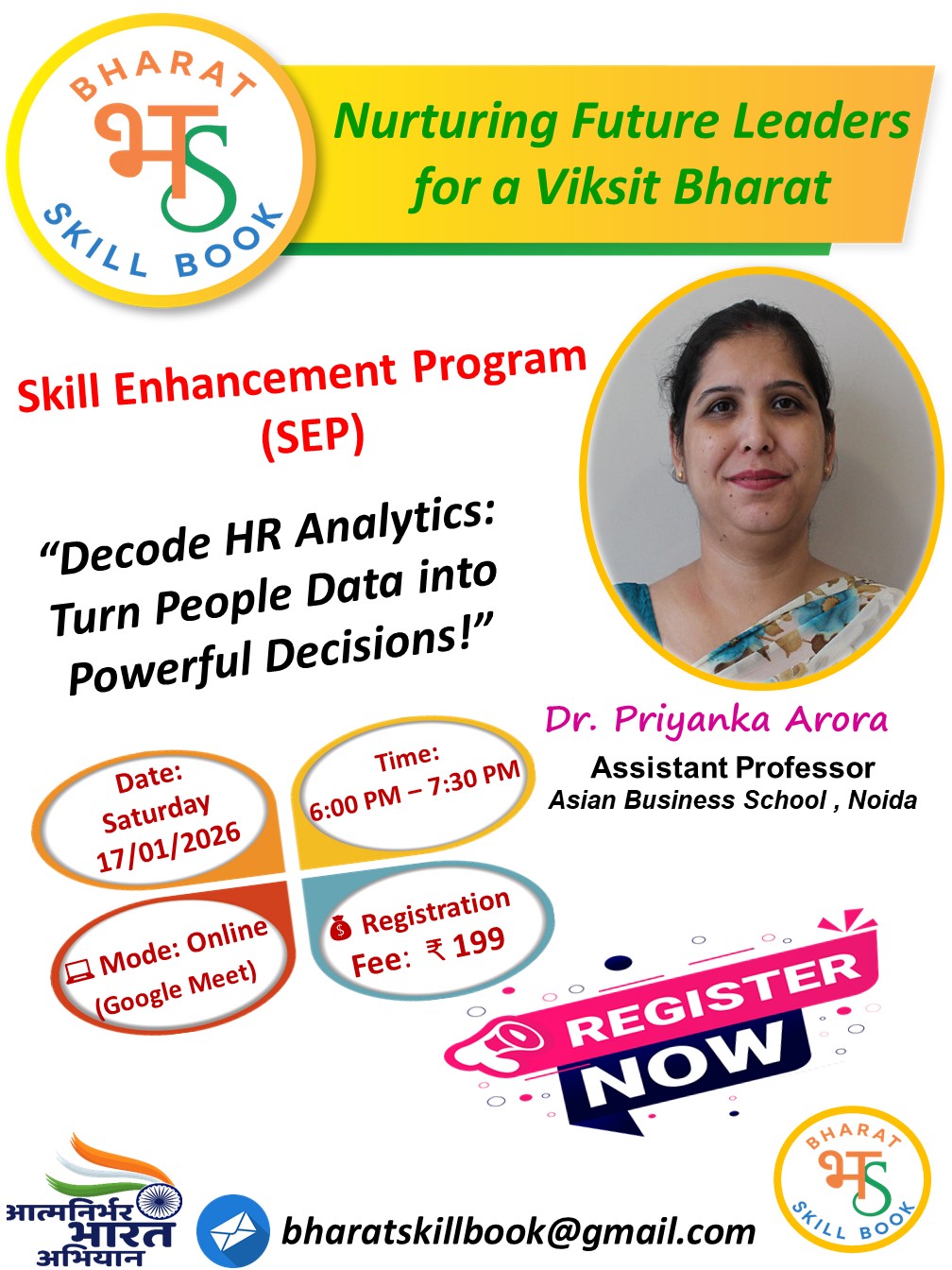 Skill Enhancement Program (SEP) on “Decode HR Analytics: Turn People Data into Powerful Decisions!”